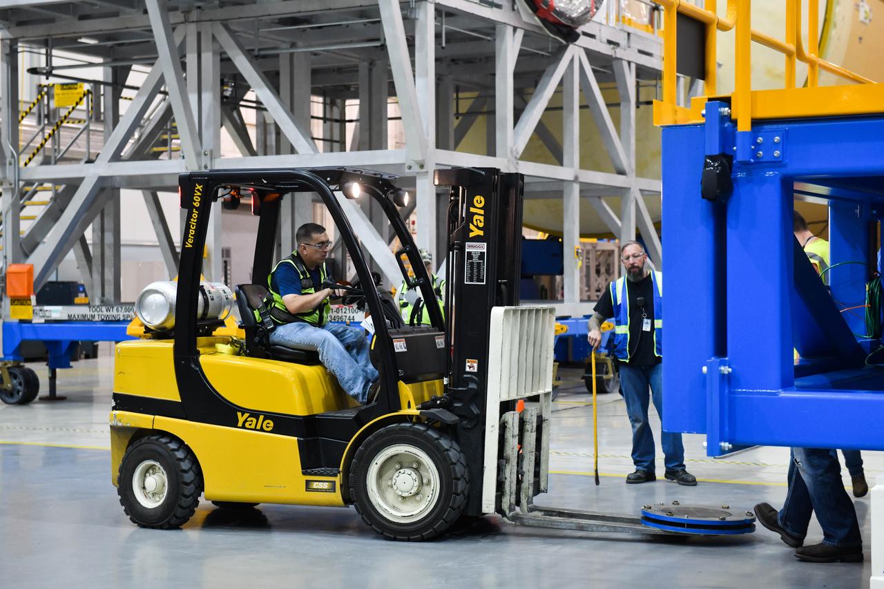 Technicians at NASA’s Michoud Assembly Facility in New Orleans moved the engine section for NASA’s Space Launch System (SLS) rocket to another part of the facility on Sept. 3 to prepare it for joining to the rest of the rocket’s core stage. The engine section, which comprises the lowest portion of the 212-foot-tall stage, is the last major component to be horizontally integrated to the core stage. Michoud crews completed assembly on the flight hardware that will be used for Artemis I, the first lunar mission of SLS and NASA’s Orion spacecraft, on Aug. 29. NASA and Boeing engineers removed the scaffolding surrounding the hardware to use a special tool to properly position the engine section for its attachment to the rest of the stage. The core stage’s two liquid propellant tanks and four RS-25 engines will produce more than 2 million pounds of thrust to send the SLS rocket and Orion on the Artemis lunar missions. The engine section houses the four RS-25 engines and includes vital systems for mounting, controlling and delivering fuel form the propellant tanks to the rocket’s engines.  Offering more payload mass, volume capability and energy to speed missions through space, the SLS rocket, along with NASA’s Gateway in lunar orbit and Orion, is part of NASA’s backbone for deep space exploration and the Artemis lunar program. No other rocket is capable of carrying astronauts in Orion around the Moon in a single mission.